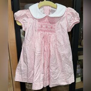Petit Ami Pink Smocked Dress